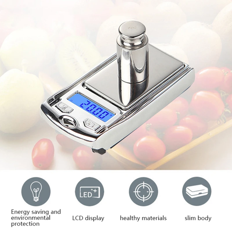 

LCD Display Digital Scale 0.01 Precise Mini Gram Weight For Kitchen Jewelry Gold