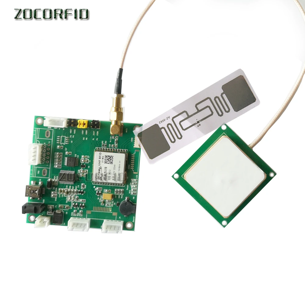 

Desktop USB UHF RFID Reader writer 0-3m long range antenna uhf RFID module with free SDK tag for Raspberry pi