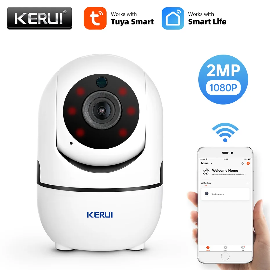 KERUI 1080P Full HD 2MP WIFI домашняя ip камера безопасности беспроводная мини смарт Tuya