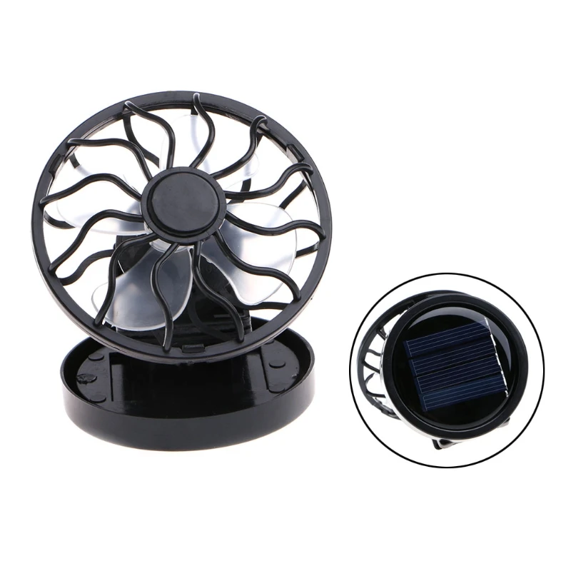 

Mini Portable Clip-On Solar Panel Powered Cooling Fan For Travel Camping Fishing A6HB