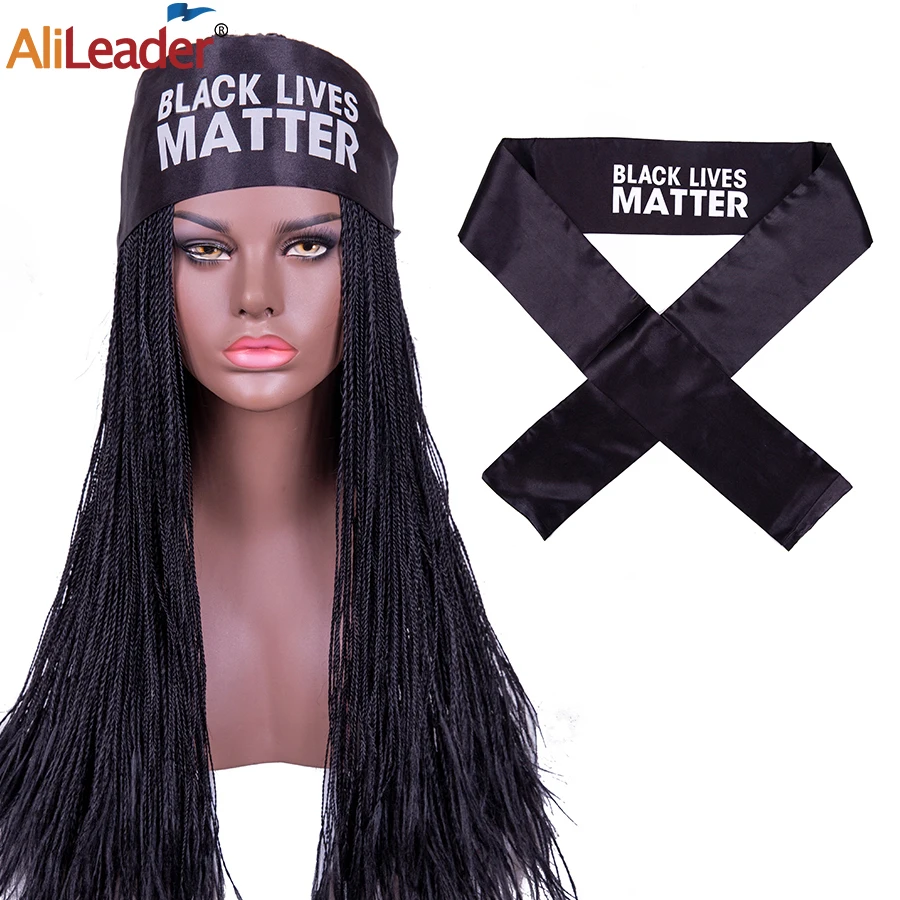 Alileader 2020 дешевые шарфы с атласными краями для париков 100 шт Customzie логотип парик