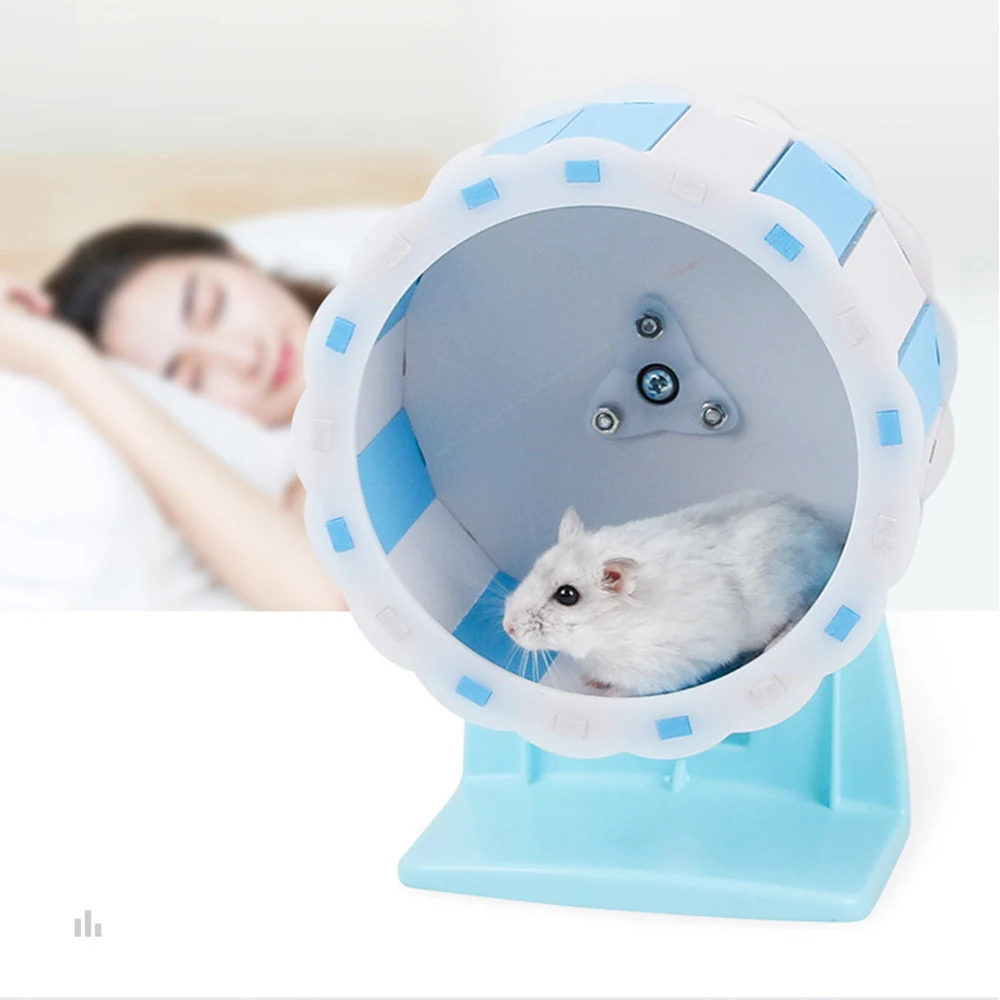 

17CM Hamster Running Wheel Toy Low Noise Syrian Chinchilla Exercise Ball Mute Steel Axle Running Wheel Hamster Accessories