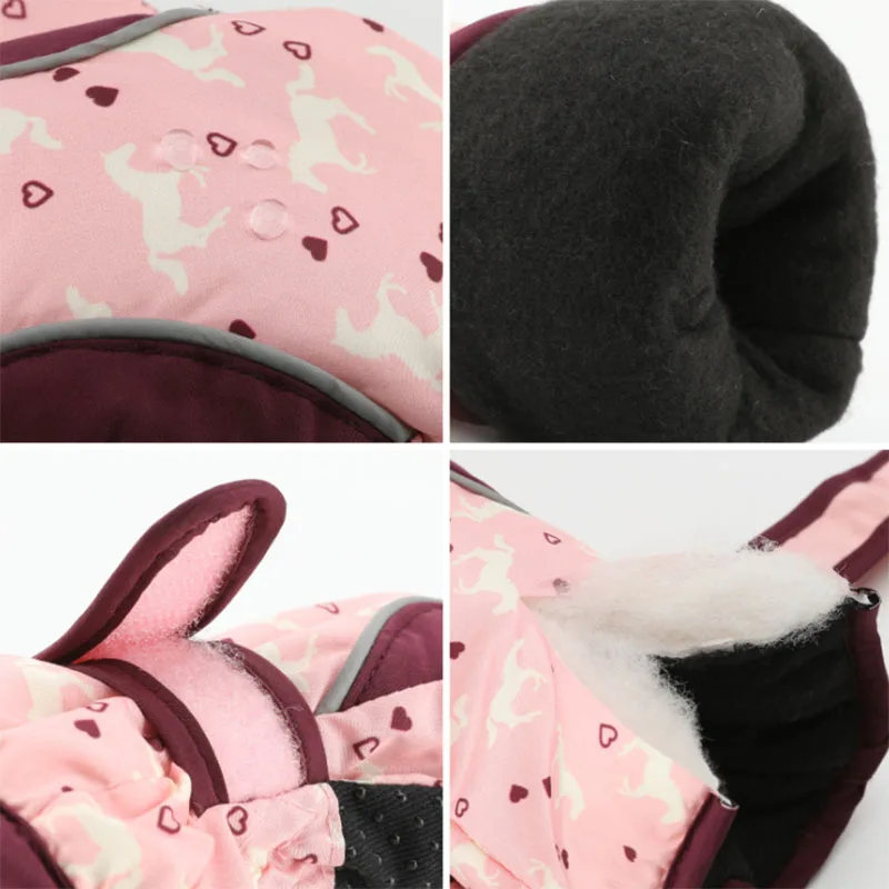 Новая распродажа 2 пары детских лыжных перчаток лыжные перчатки для девочек