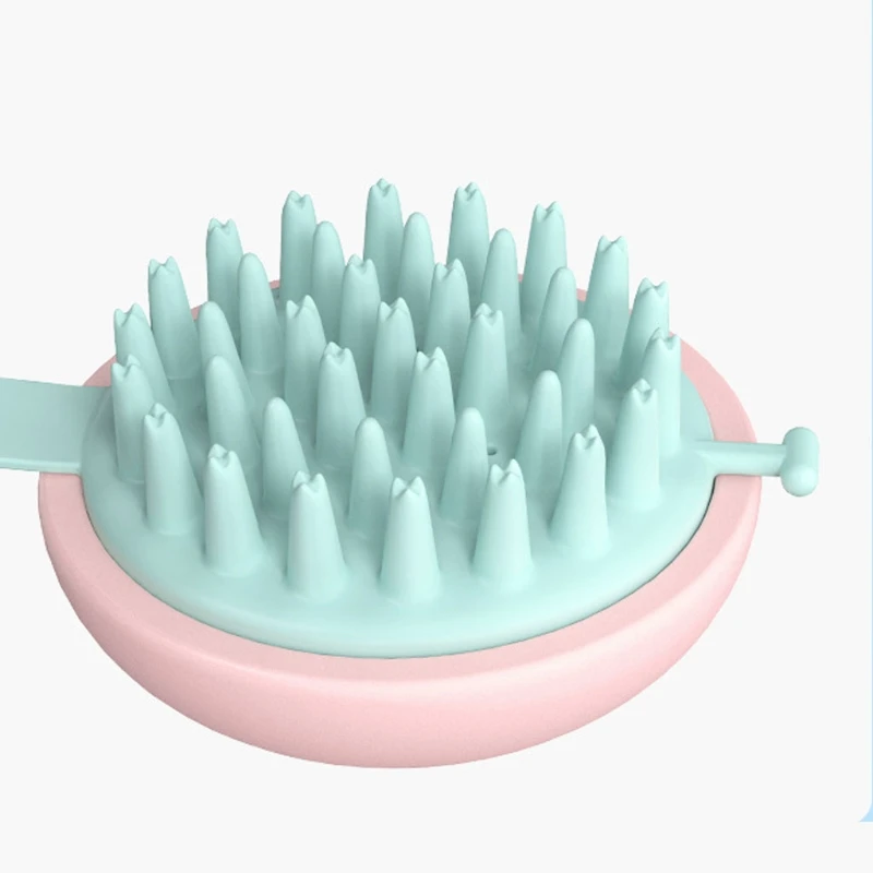 

Shampoo Scalp Massager Brush Scalp Scrubber with Soft Silicone Wall Mountable M15