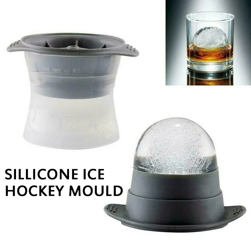 Big Size 6 cm Ice Hockey Module Whiskey Ball Mold Bar Accessories Soft Silicone Cocktail Cube Maker Kitchen Tools | Дом и сад