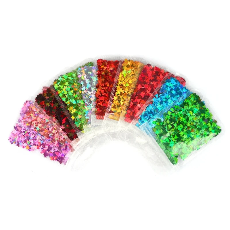 

10 Colors Nail Art Fluorescent Sequins Holographic Glitter Flakes Jewelry Epoxy DIY Resin Mold Filling Decoration