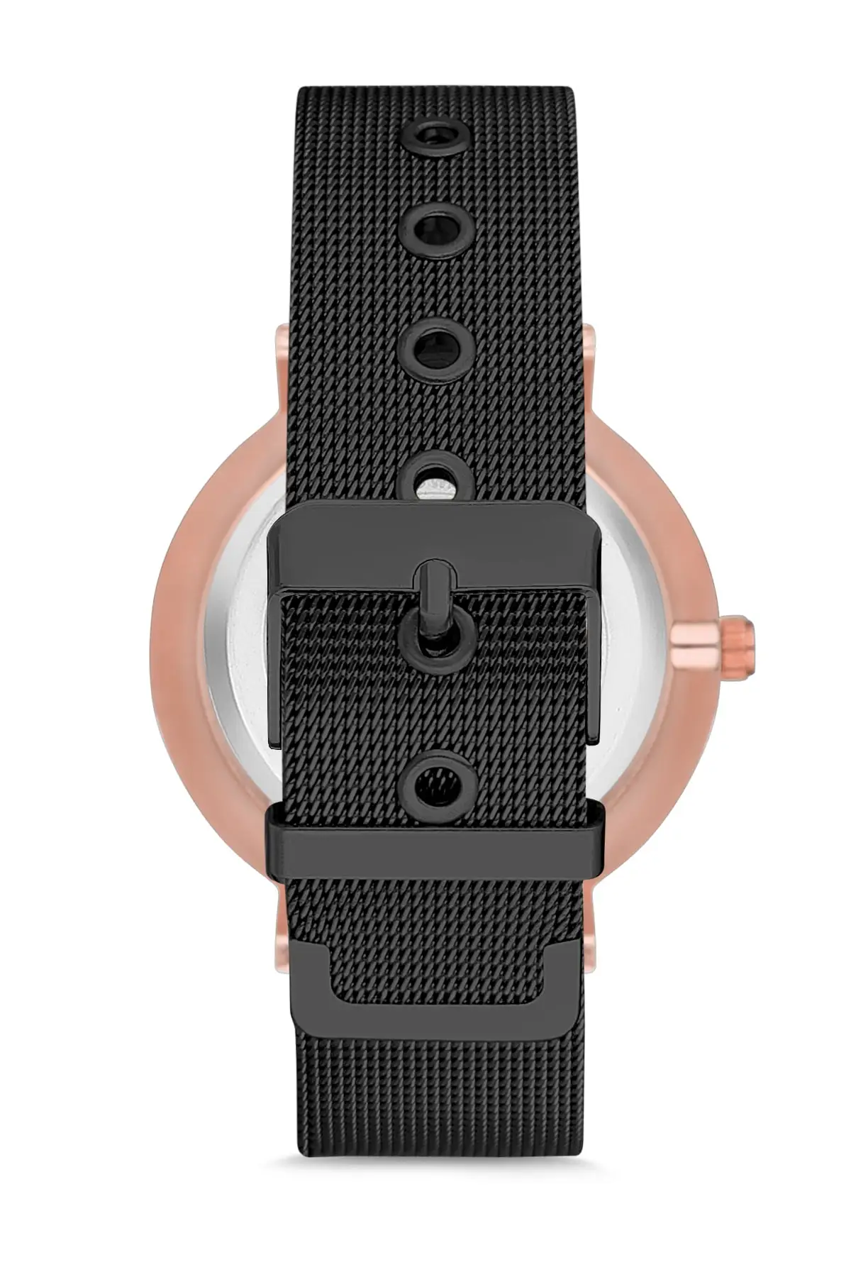 

Round Black Silvery Modern Wristwatch