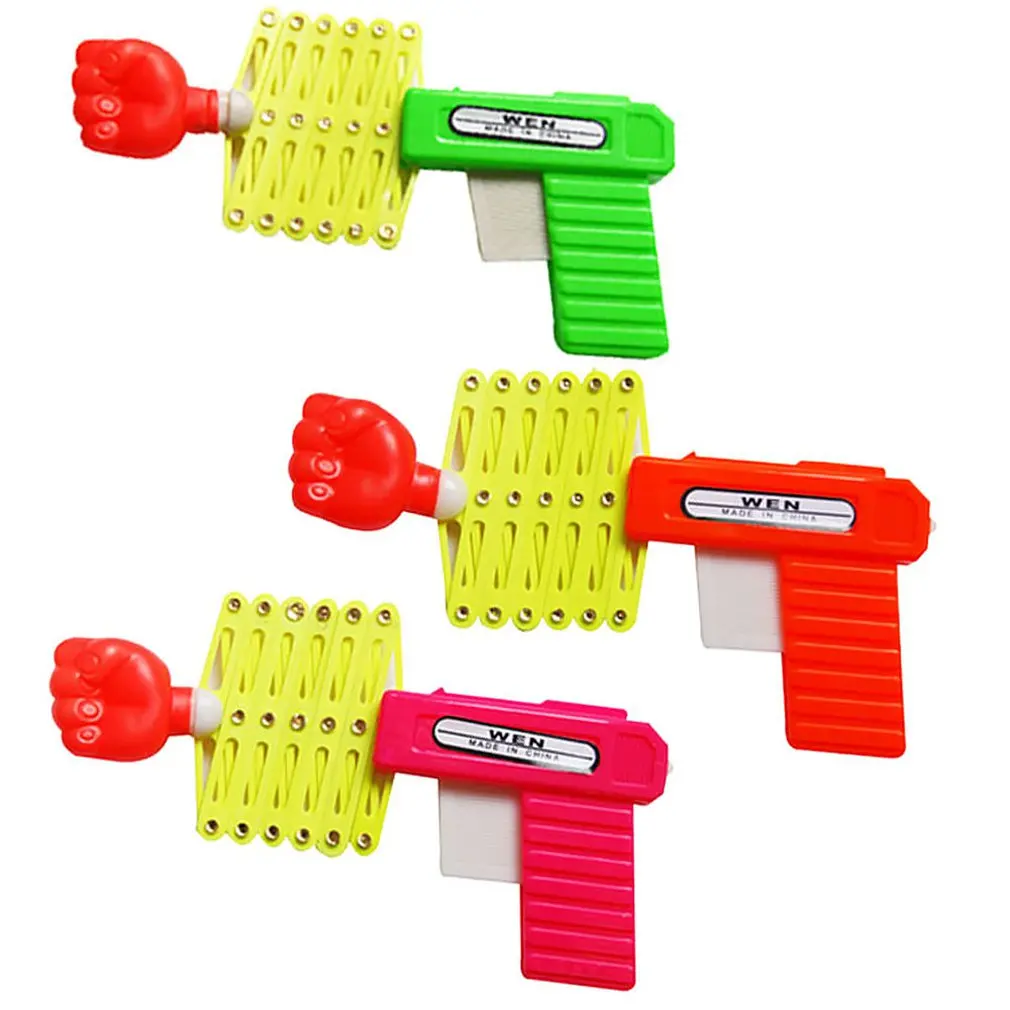 

Retractable Fist Shooter Trick Toy Gun Funny Child Kids Plastic Party Festival Gift Classic Elastic Telescopic Fist