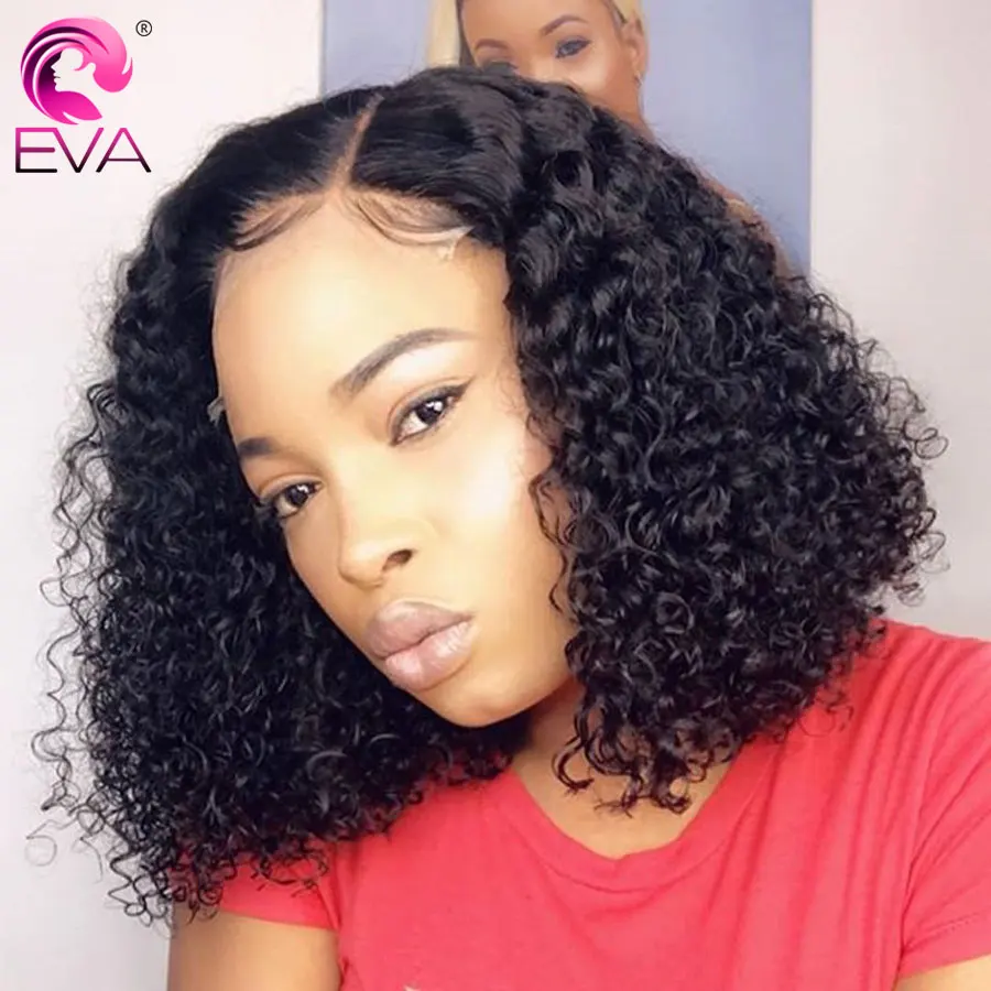 

Malaysian Short Bob Lace Front Wigs Jerry Curly Lace Front Human Hair Wig Pre Plucked Glueless Curly Human Hair Wigs For Women