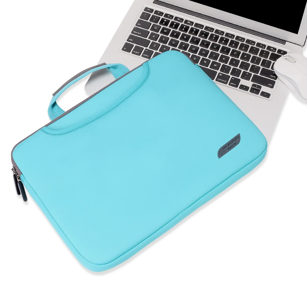 Синий Для Macbook Air 11 13 Чехол сумка для ноутбука 12 13,3 15,6 сумка для ноутбука чехол для Macbook Pro 13 15 чехол A1989 A1466 A1932 - Цвет: Синий