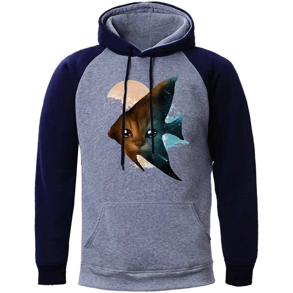 

Глаза Кошки Харадзюку футболка с изображением персонажей видеоигр мужская толстовка с капюшоном модная верхняя одежда с флисом с капюшоно...