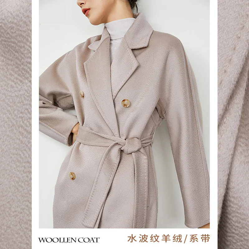 

classic 2021 winter high-end double-sided cashmere women's mid-length woolen coat 101801M
