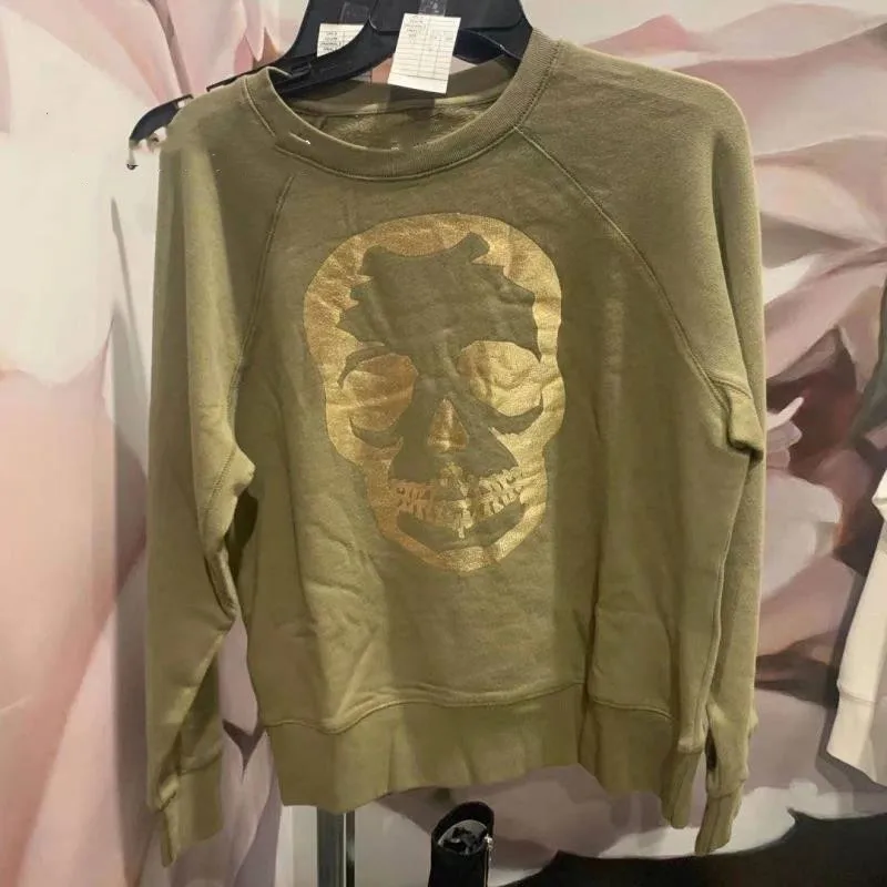 

Skull Print Women Fashion Sweatshirt 2021 Autumn New Ladies Long Sleeve Jumper Female O-Neck Loose Pullover Top