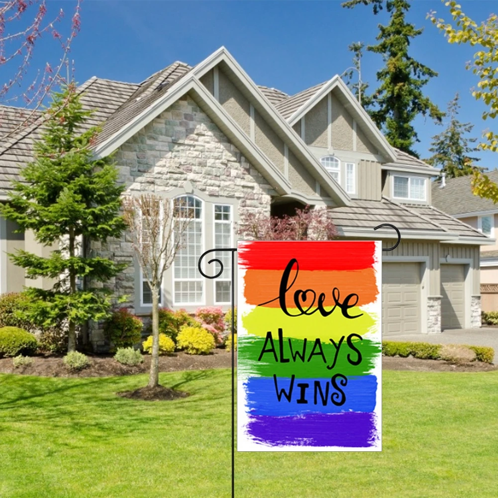 

Rainbow Pride Flag Garden Flag, Hogardeck Premium Polyester LGBTQ Pride Flag