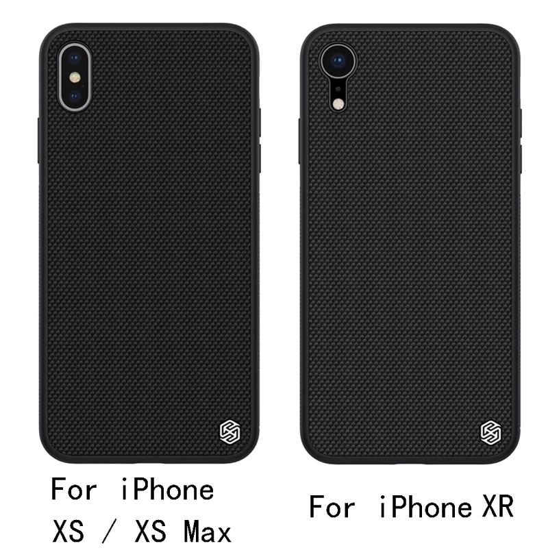 Чехол Nillkin для iphone XS Max/XR Текстурированный чехол из нейлонового волокна задняя крышка для iphone XS/XS MAX прочный нескользящий тонкий и светильник