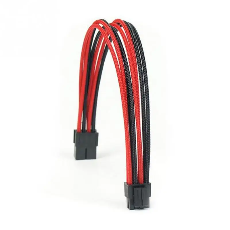 

6pcs/set Computer Extension Cable Kit 30cm Rainbow Color Power Supply Wire 24Pin 8Pin 6Pin Male To Female Stable PC Case Cable