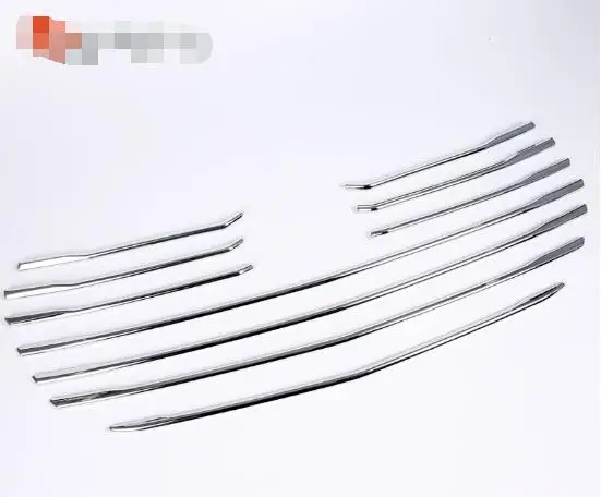 

Новинка, 10 шт., хромированная крышка решетки радиатора переднего гриля из АБС-пластика для Mazda CX-3 2018, аксессуары для стайлинга автомобиля