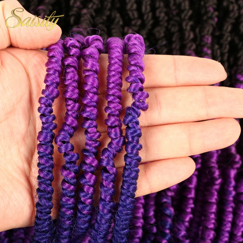 Saisity синтетические волосы Nubian Twist Crotchet Passion Пружинные закрученные Заплетенные для