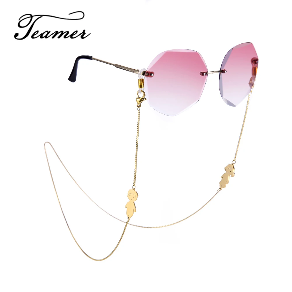 

Teamer Child Boy Girl Family Glasses Chain Metal Eyeglass Straps Lanyard Sunglasses Spectacle Cords Neck Holder Women Jewelry