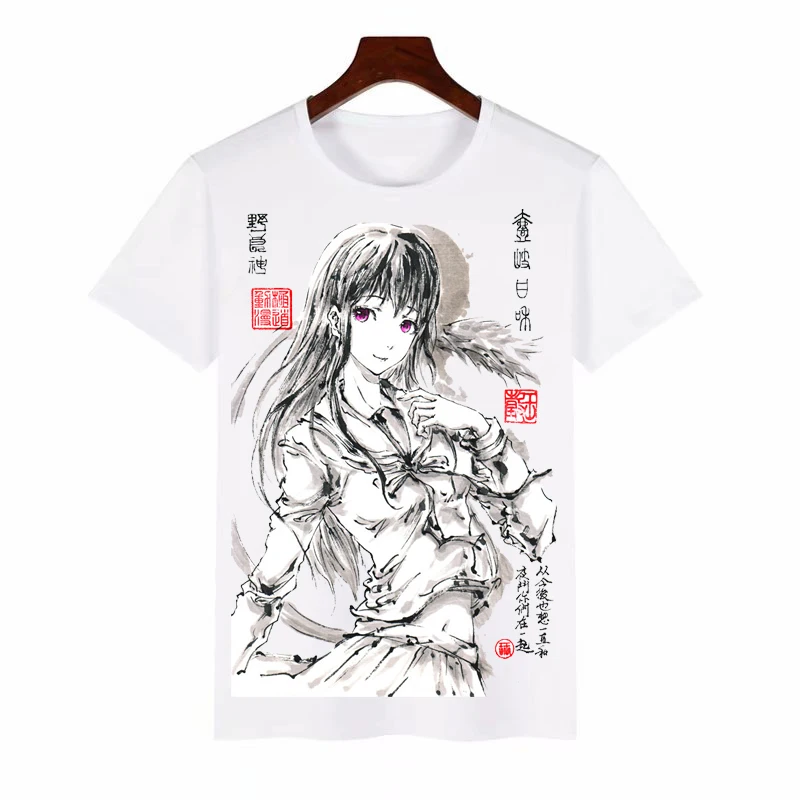 Аниме Noragami Yato футболки с коротким рукавом Косплей Костюмы Мужчины Женщины Топы