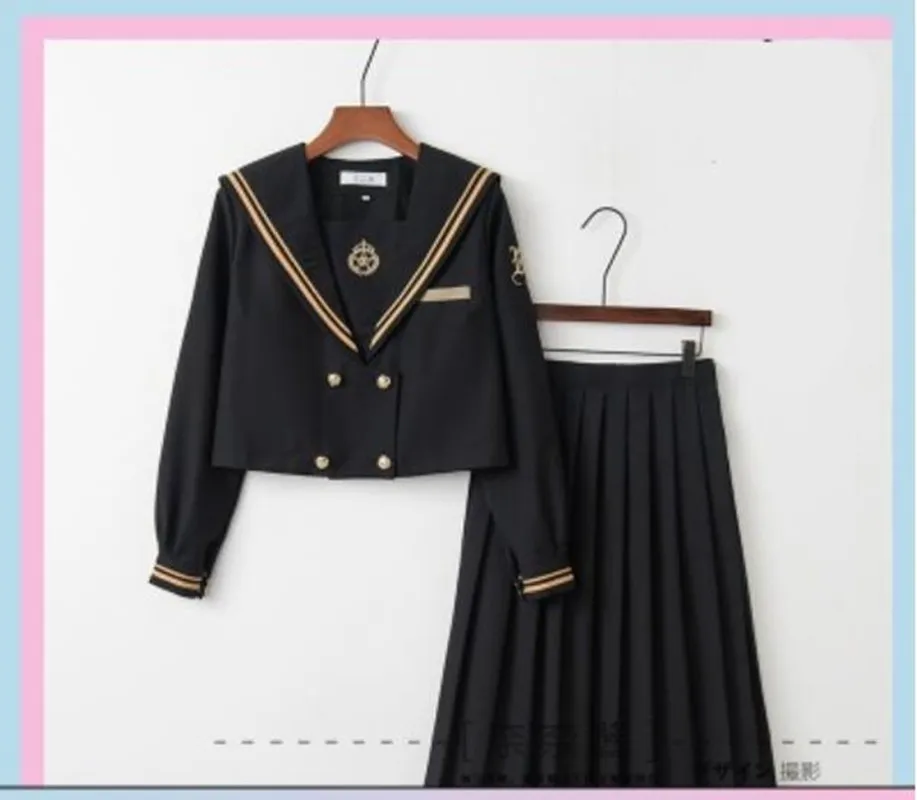 Однобортная школьная форма Jk милая девушка повседневный матросский костюм