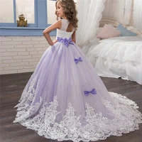 2021 new eleagant formal princess dress children wedding party pageant long prom gown kids dresses for girls size 6 14 years