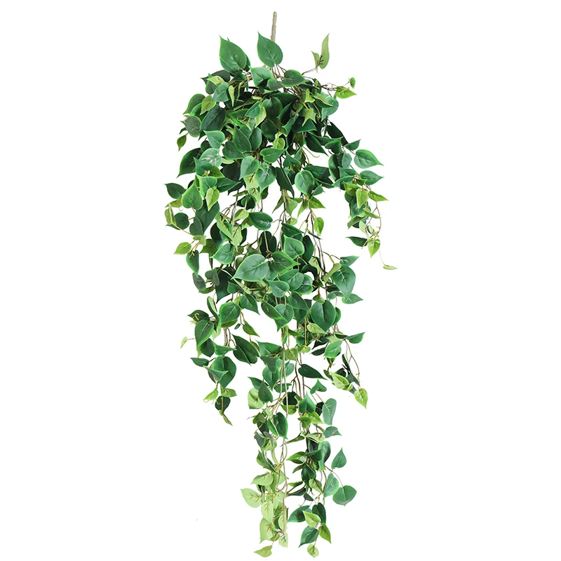 Огнеупорный 1 пучок искусственных листьев пластиковые растения лоза настенный
