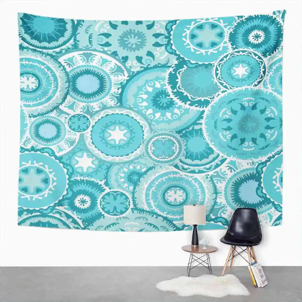 

Geometric Tapestry Lace Floral Tapestry For Bedroom Room Decor Wall Hanging Wall Art Tapestry Picnic Mat Beach Towel Bed Cover