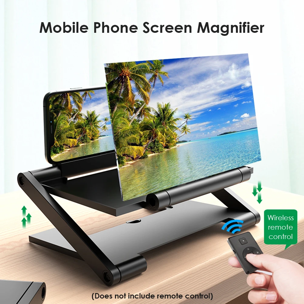 

8 inch Mobile Phone 3D Screen Video Magnifier Folding Screen Enlarged Smartphone Movie Amplifying Projector Stand Bracket