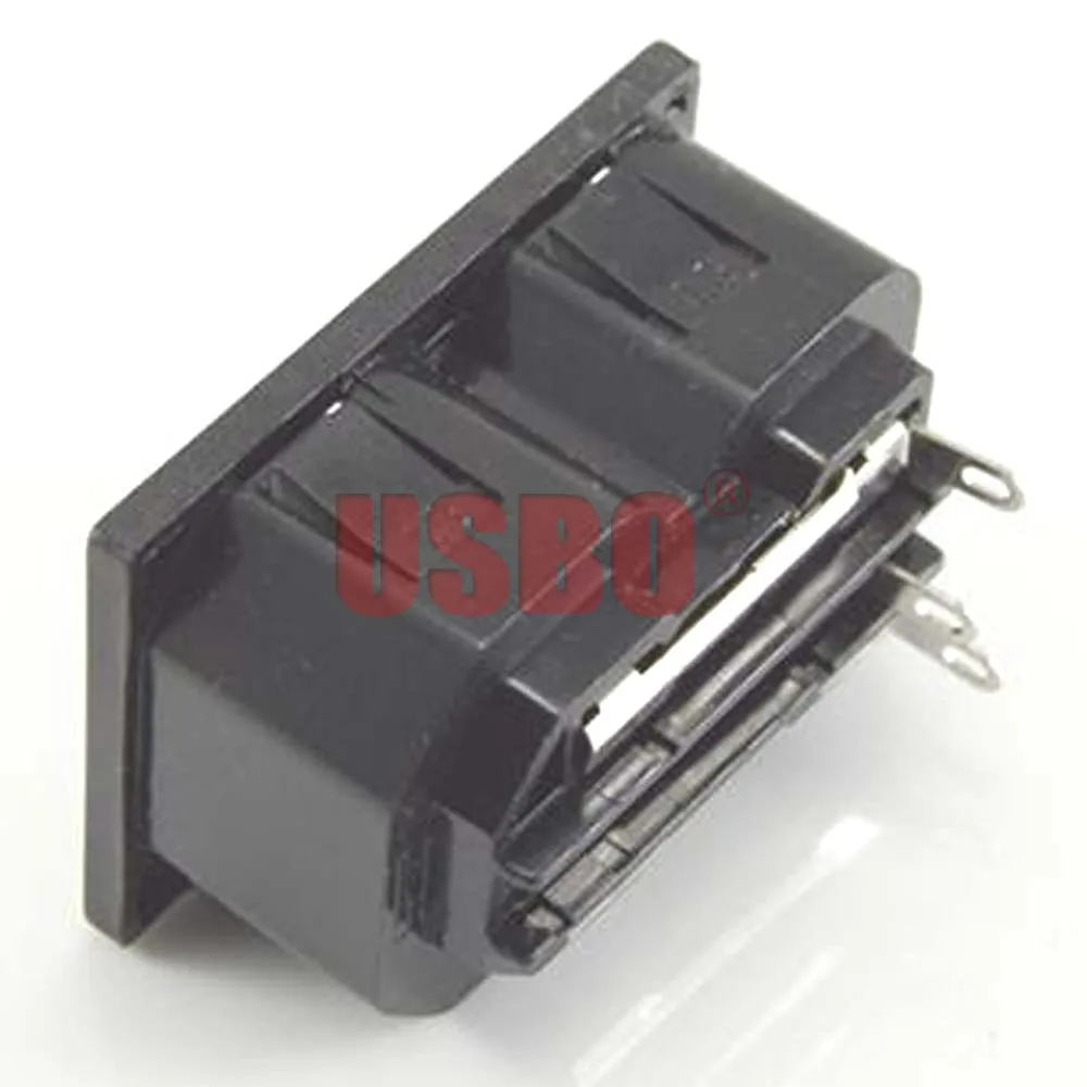 Черный медный 10А 250В IEC320-C13 2jack PDU/UPS шасси сервер Женская розетка Универсальная AC