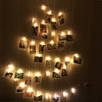 moonlux 1m 10 led photo clips string lights for hanging photos paintings pictures card memos battery lampwithout batteries