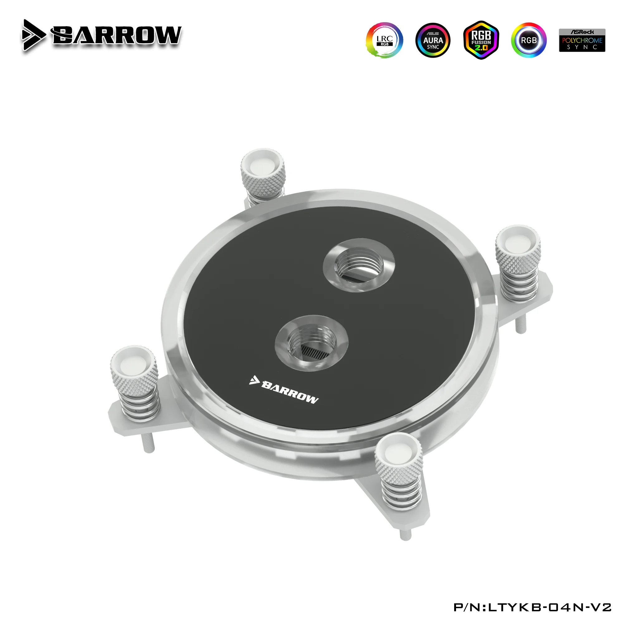 Barrow водяной блок для процессора Intel LGA 1150 1151 1155 1156 5 в 3Pin M/B AURA акриловый + медный