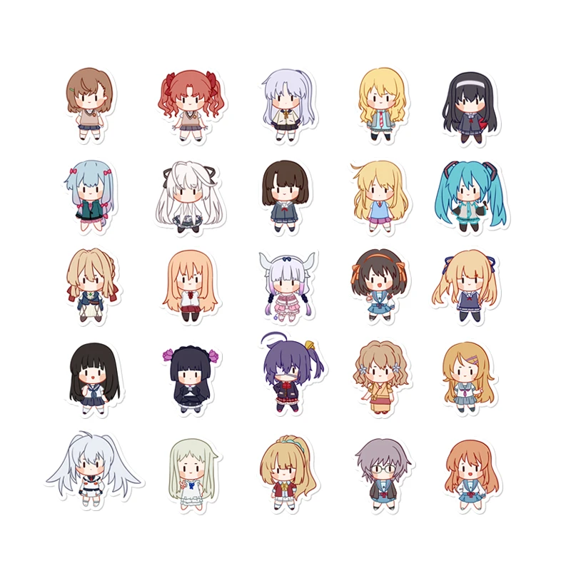 25 шт./компл. Творческий аниме мультфильм ДАТА прямая трансляция реквизит для