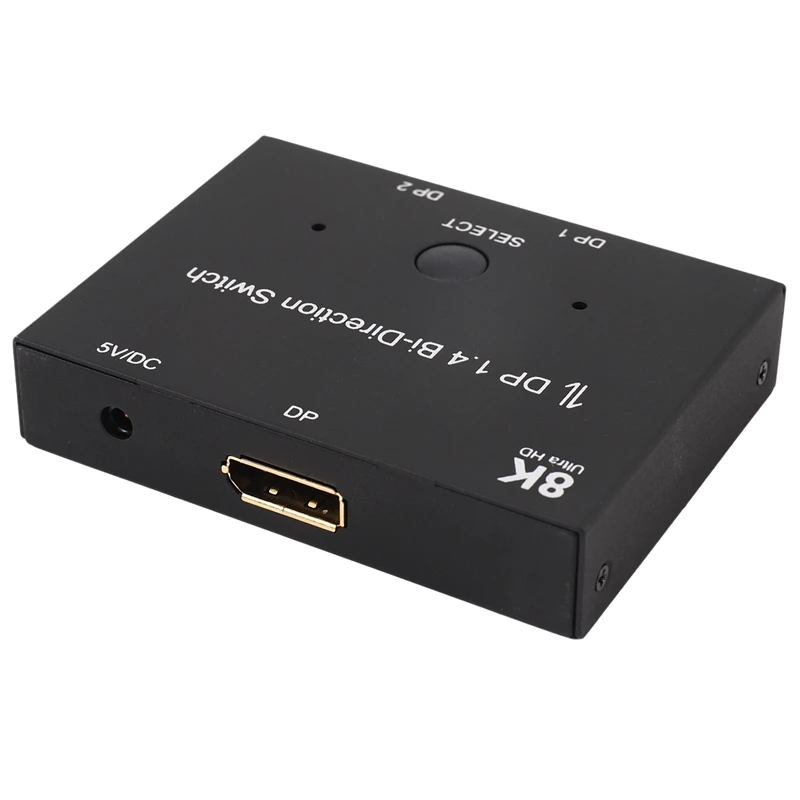 

Переключатель Displayport, двунаправленный Displayport 8K 1,4, переключатель, конвертер DP 1X2, сплиттер для ПК, проекторов, мониторов
