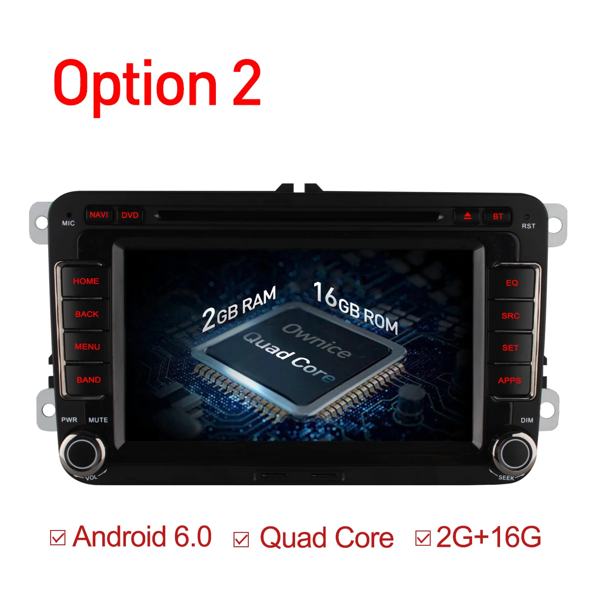Ownice Восьмиядерный Android 6 0 2 Гб ОЗУ автомобильный DVD-плеер для Volkswagen golf 4 5 touran passat B6