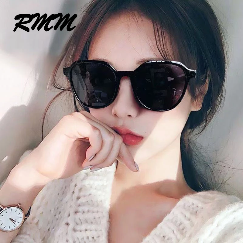 Унисекс Ретро солнцезащитные очки ins Горячие Солнцезащитные черные круглые
