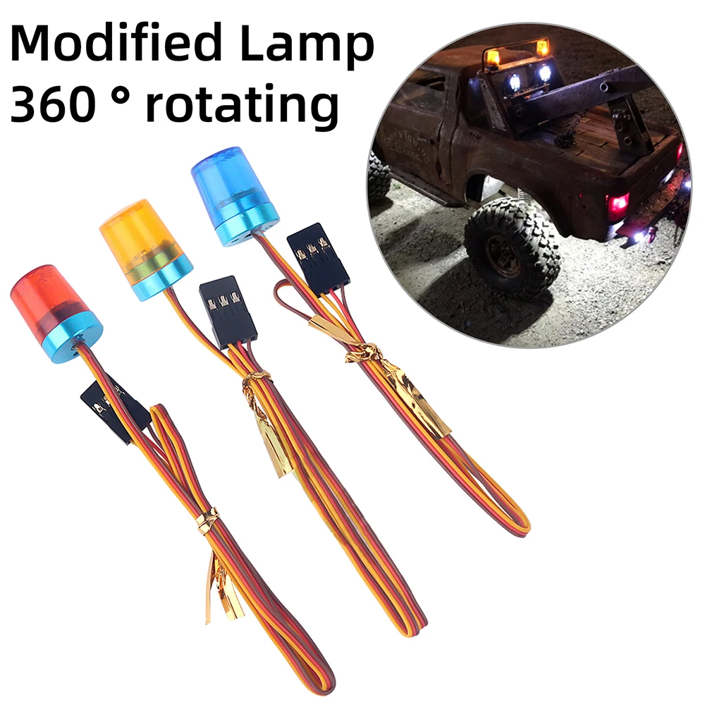 

Light Ultra Bright LED Flash Lights Alarm Lamp with Strobing-Blasting/Flashing/Rotating for 1:14 RC Tamiya Tractor Police Car