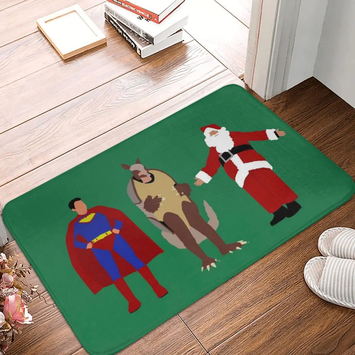 

The Christmas Heroes Polyester Doormat Rug carpet Mat Footpad Non-slip AbsorbentEntrance Kitchen Bedroom balcony Cartoon