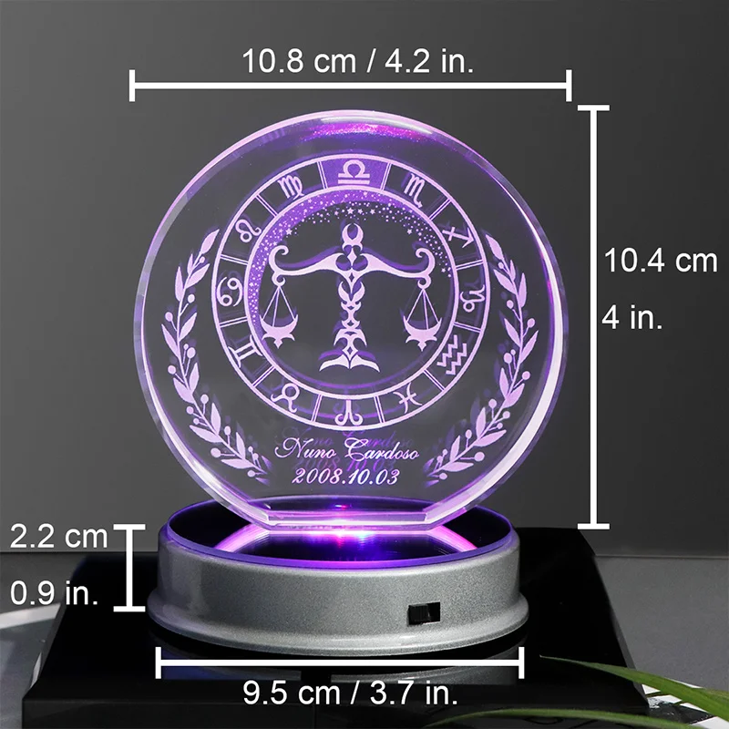 Индивидуальное созвездие полупользовательские кристаллы лазерная гравировка