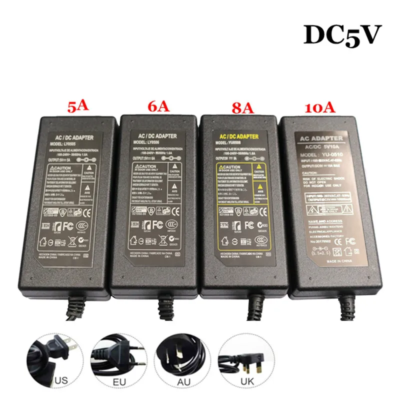 AC DC Power Supply Adapter Converter LED Driver Lighting Transformer for 5V 1A 2A 3A 5A 6A 8A 10A Flexible led Tape Strip Light | Лампы и