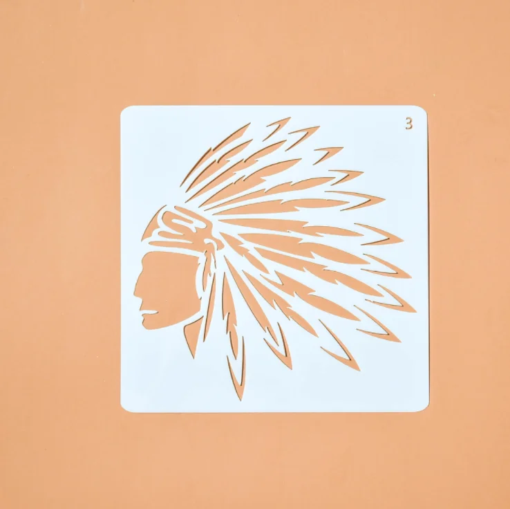 

13*13 Savage Layering Stencils graffiti hand copied board hollowed out photo album graphic spray painting tool