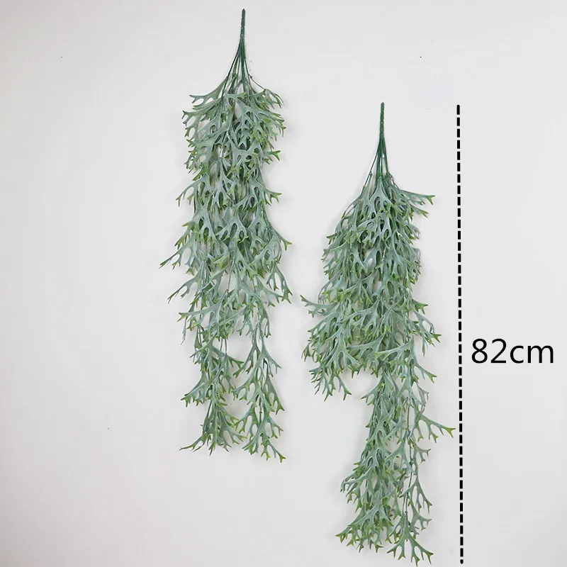 82 см имитация растений большие рога листья настенный пластиковый ротанг проект