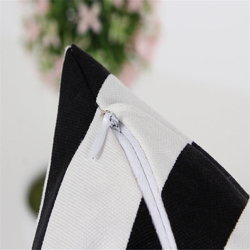 

Canvas Wave Pattern Fashion Simple Pillow Car Core-Free Cotton Sofa Cushion Without Pillow Core Only Pillowcase 45*45CM