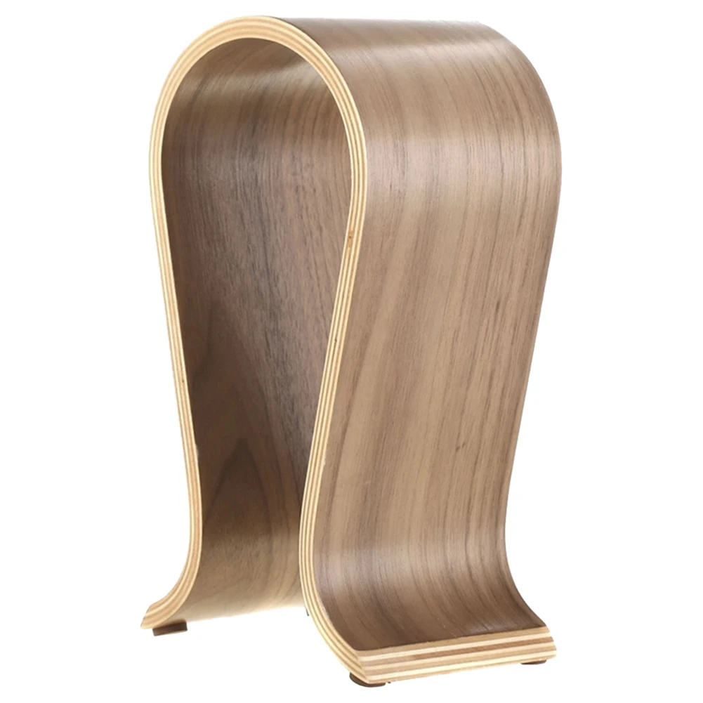 

Universal Walnut Finish Wooden Headphones Storage Rack U Shape Stand Hanger Holder for Sony Headset Desk Display Shelf Rack