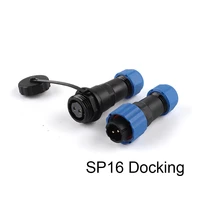 sp16 ip68 docking aviation plug male plug female socket 23456789 pin waterproof wire connector cable connector