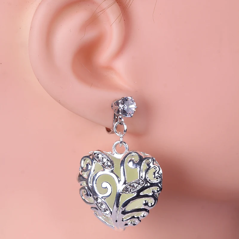 2019 новые серьги с камнями женские клипсы Флуоресцентный цвет нежные цветные