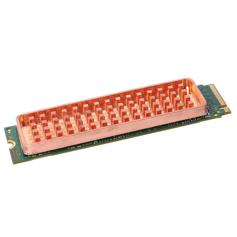 Медный радиатор NVME NGFF M.2 2280 SSD металлический лист теплопроводность силиконовая