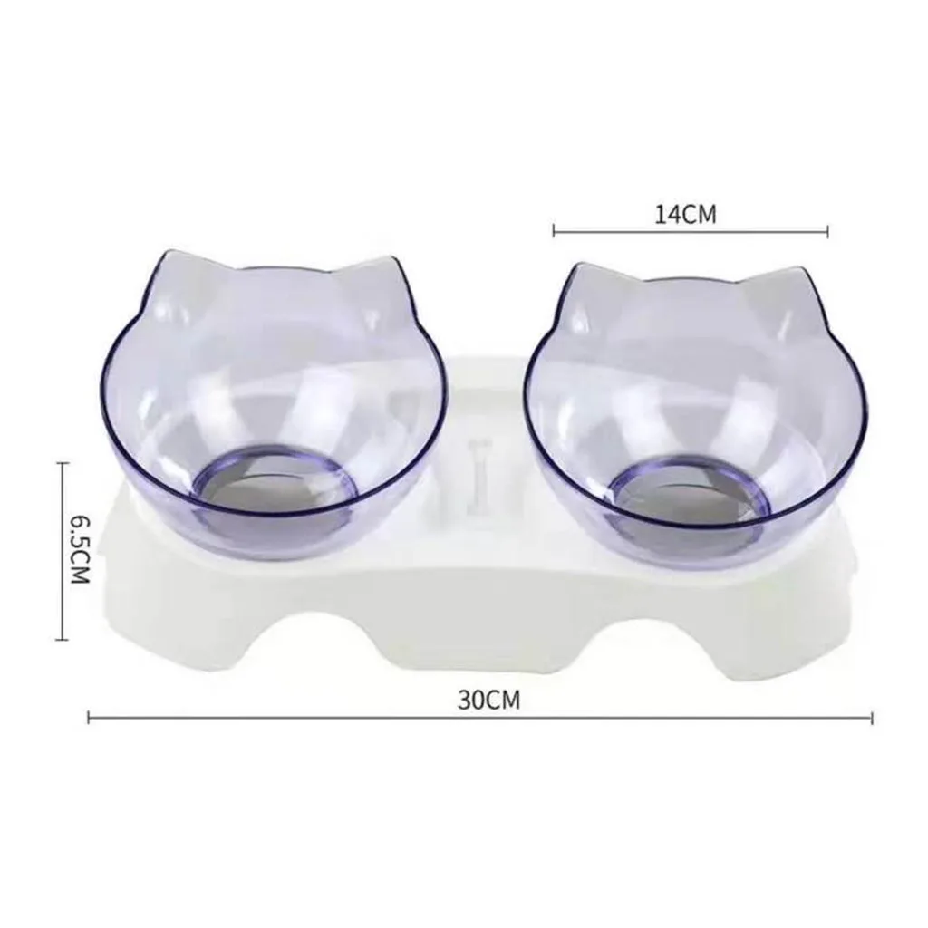 

Accessories Dog Cat Slow Feed Protect Spine Bowl Drinking Protection Stomach Bowl Double Drinking Dish Feeders Small Dog Bowl