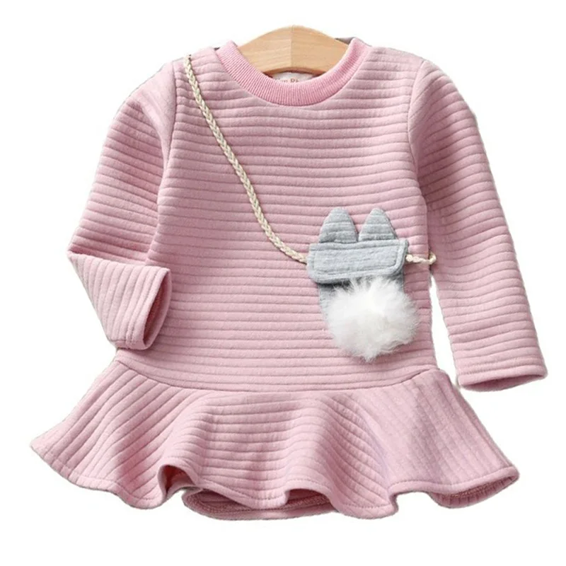 

Autumn Dress for Girls Clothes Kids Baby Long Sleeve Dress 2021 New Fashion Trend Cute Casual Children Princess Girl Dress 2-6Y