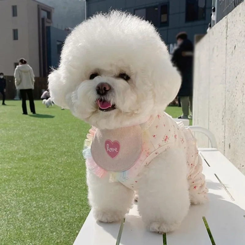 Новинка 2021 милый простой нагрудник для домашних питомцев слюнявчик собак кошек